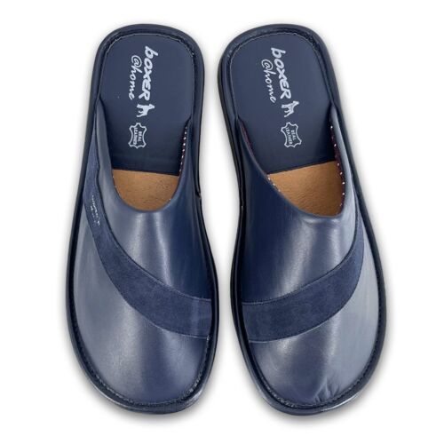 Ανδρικές δερμάτινες παντόφλες Boxer 18033-10-016