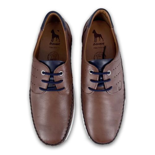 Ανδρικά Lace up δερμάτινα Boxer 21318-15-019